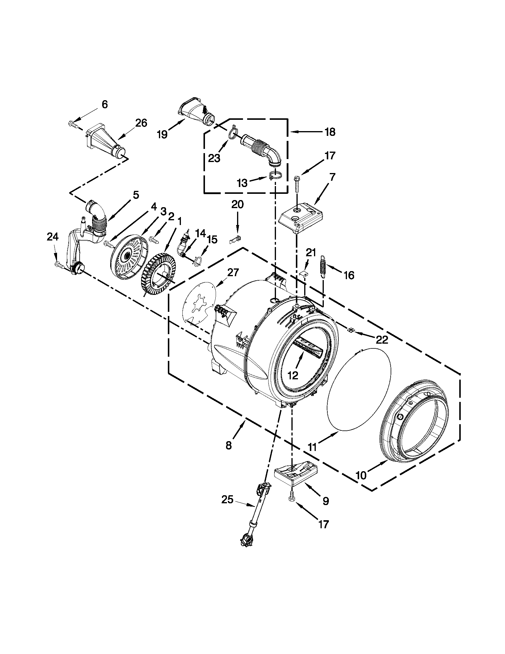 TUB AND BASKET PARTS