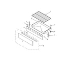 Whirlpool WFE374LVQ0 drawer and broiler parts diagram