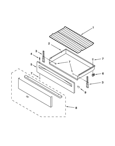 Drawer and broiler parts
