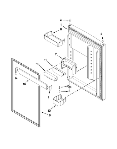 Refrigerator door parts