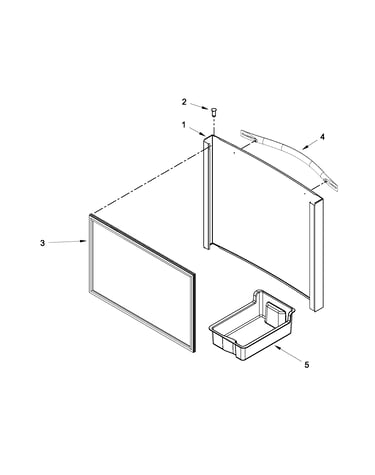 Freezer door parts