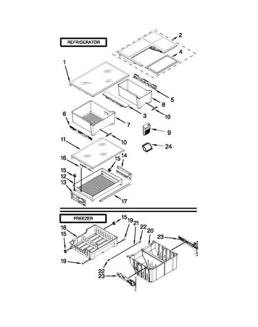 Shelf parts