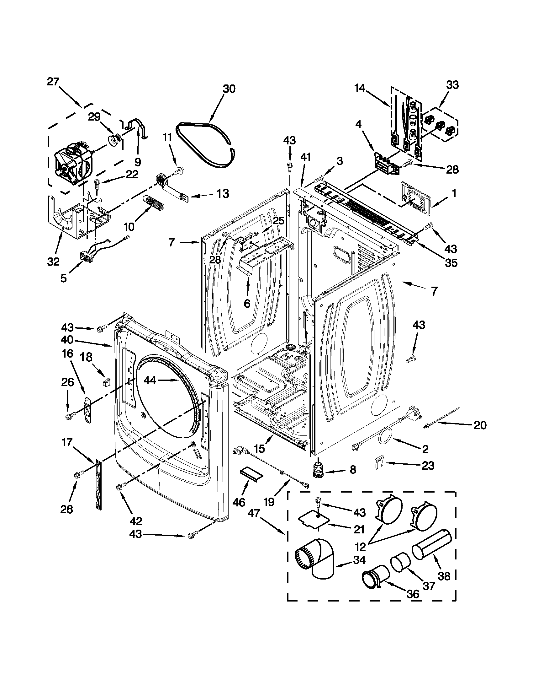 Cabinet parts