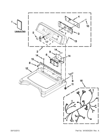Top and console parts
