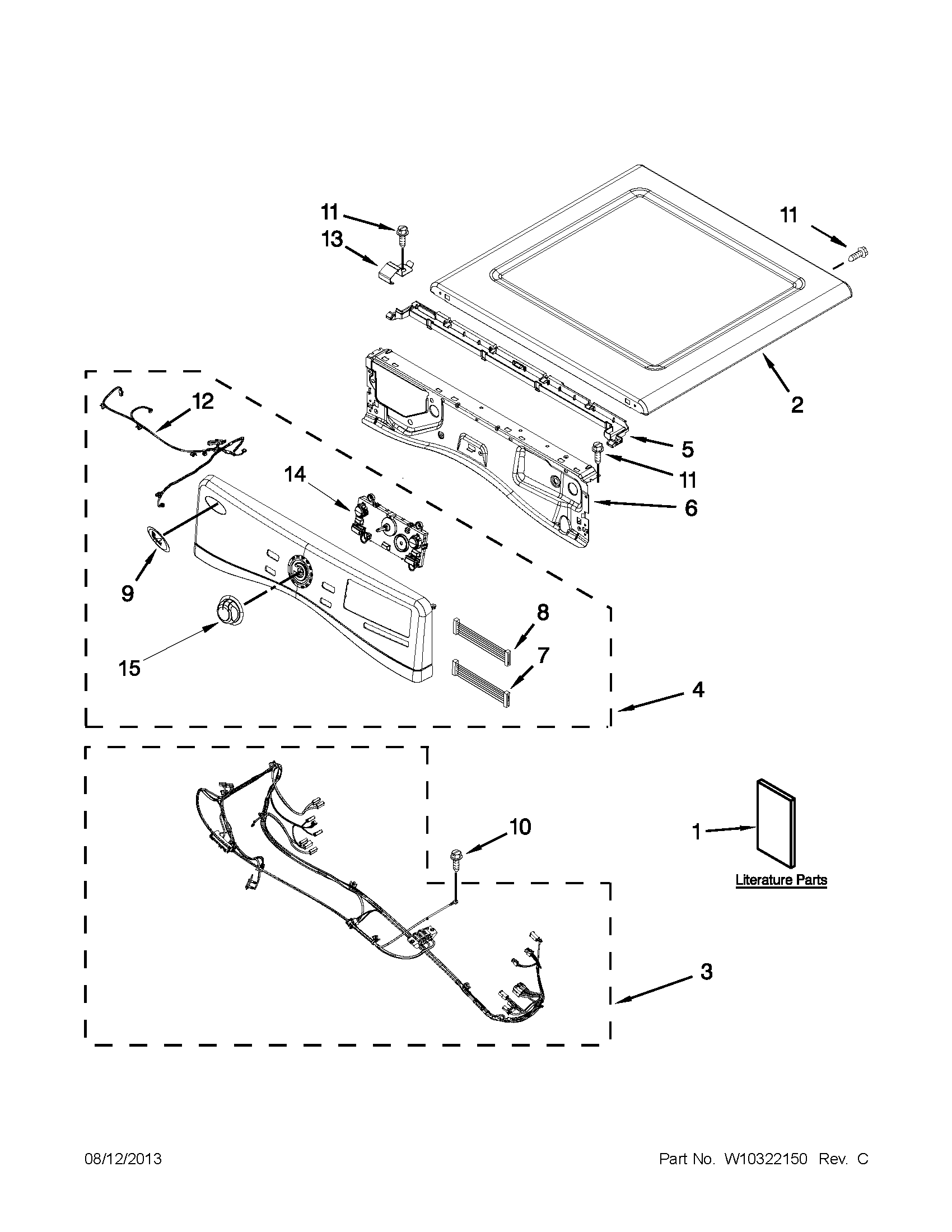 Top and console parts