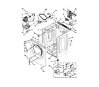 Whirlpool WED97HEXW0 cabinet parts diagram