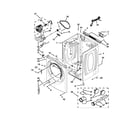 Whirlpool WGD94HEXW0 cabinet parts diagram