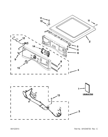 Top and console parts