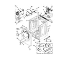 Whirlpool YWED94HEXW0 cabinet parts diagram