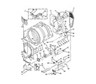 Whirlpool YWED94HEXR0 bulkhead parts diagram