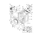 Whirlpool WED97HEXW2 cabinet parts diagram