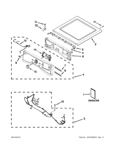 Top and console parts