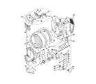 Whirlpool WGD97HEXW2 bulkhead parts diagram