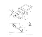 Whirlpool BSG17BVANA0 top and console parts diagram