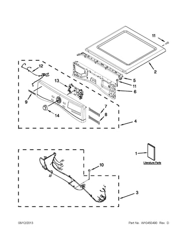 Top and console parts