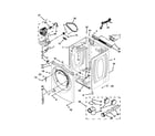 Whirlpool WGD97HEXW3 cabinet parts diagram