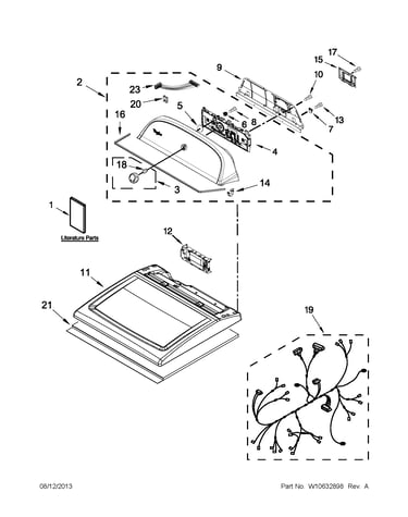 Top and console parts