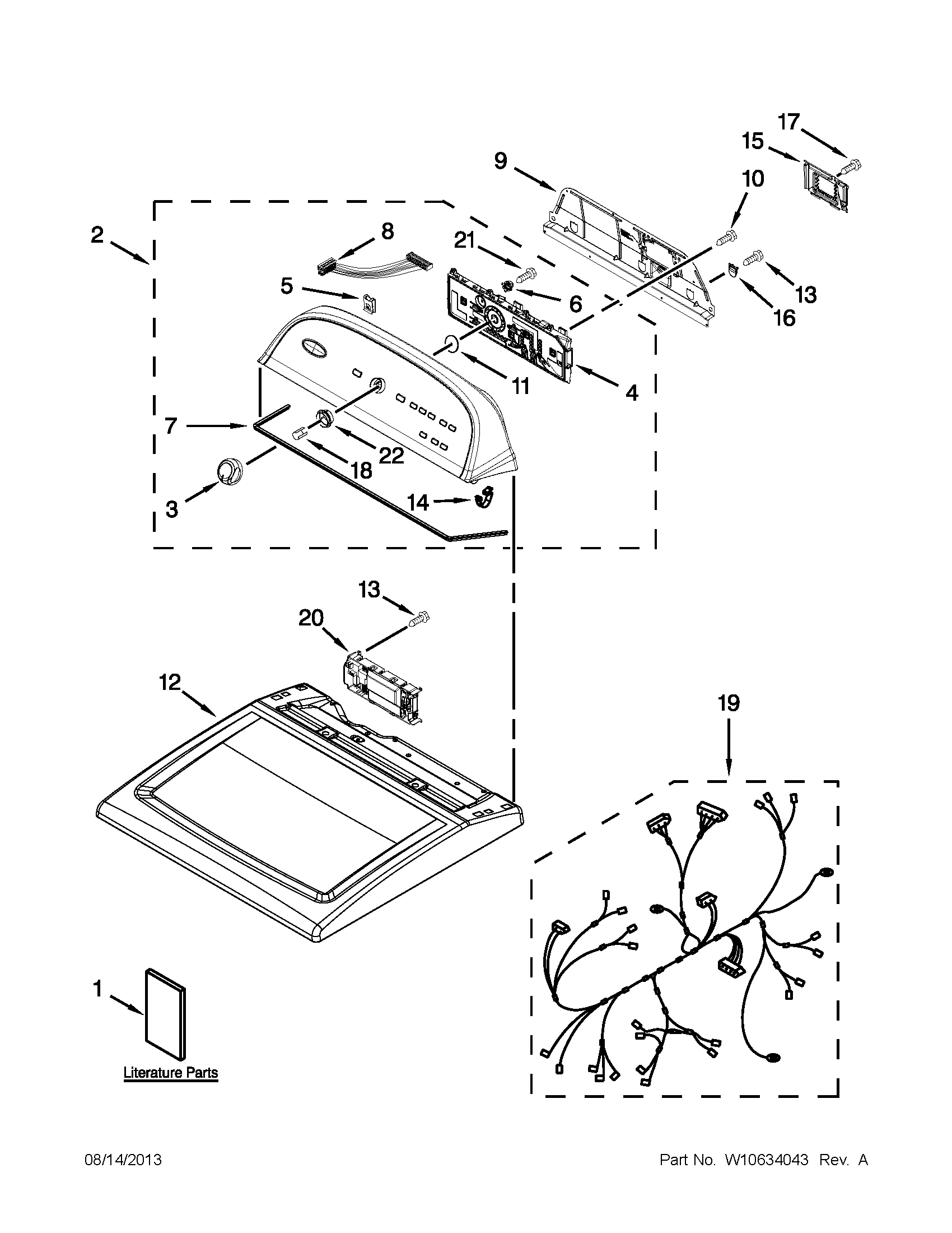 Top and console parts