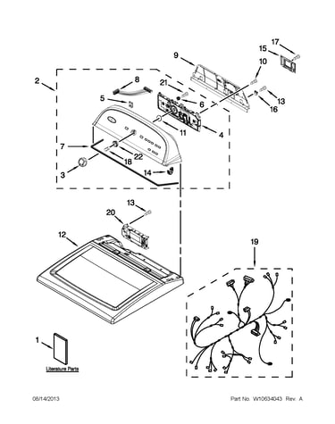Top and console parts