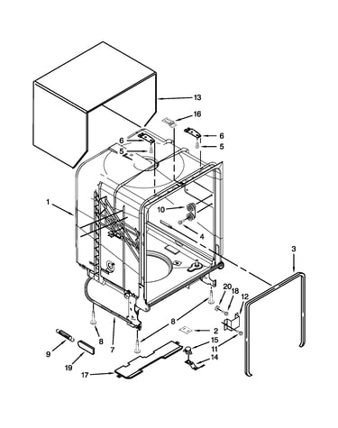 Tub and frame parts