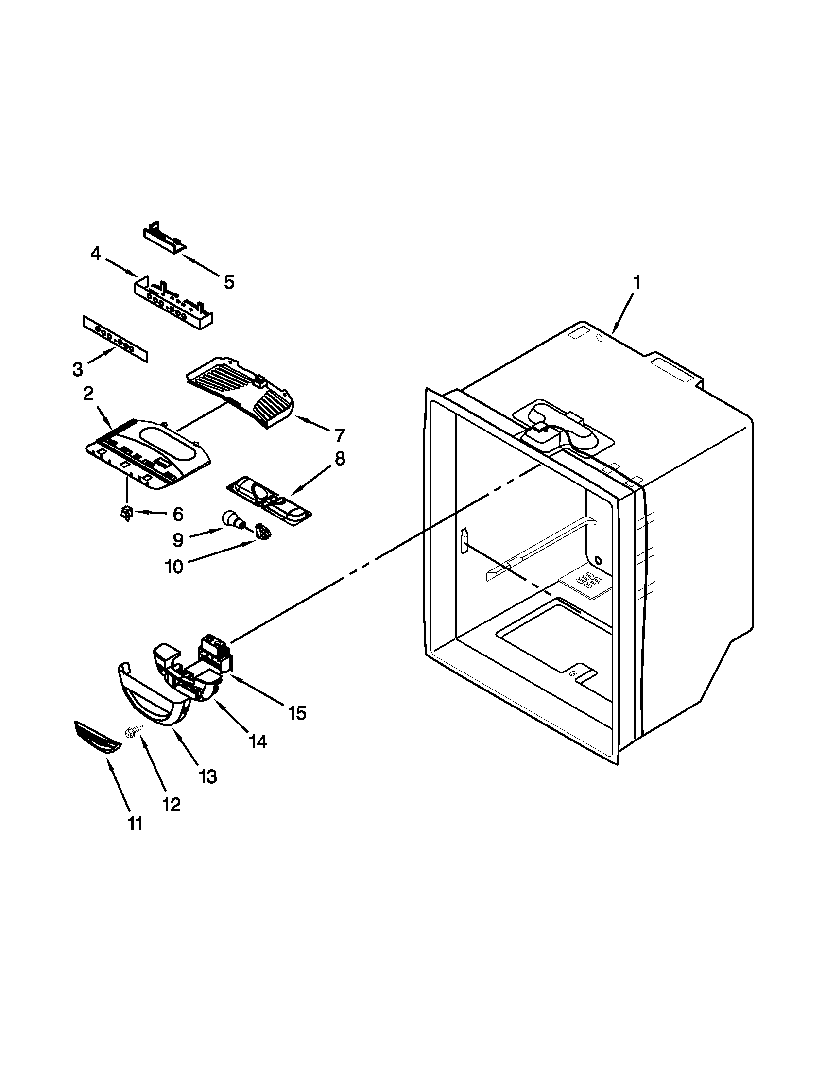 REFRIGERATOR LINER PARTS