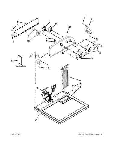 Top and console parts