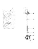 Motor and ice container parts