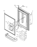 Refrigerator door parts
