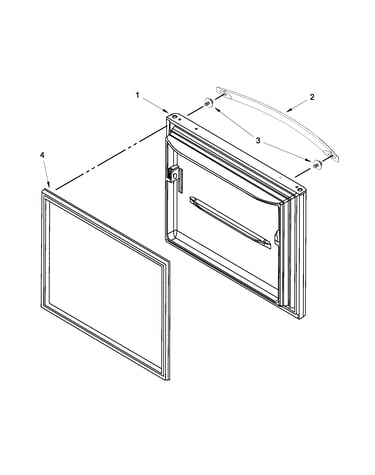 Freezer door parts