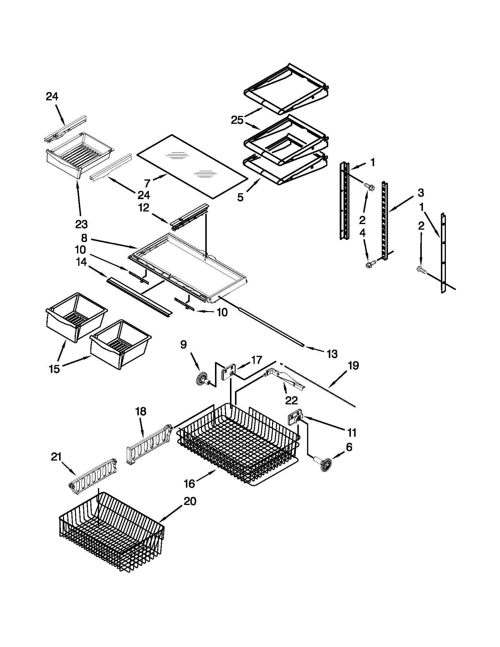 Shelf parts
