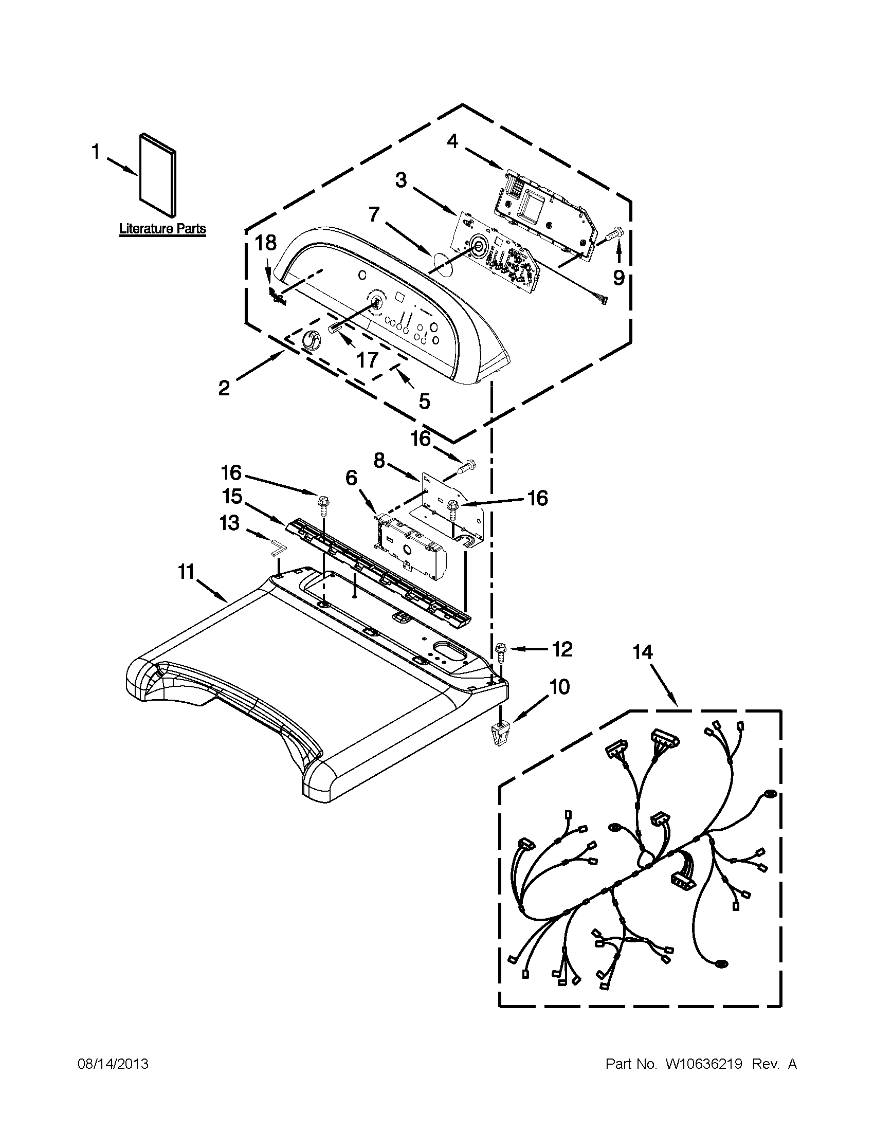 Top and console parts