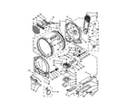 Whirlpool YWED8500BC0 bulkhead parts diagram