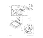 Whirlpool WGD5700AC1 top and console parts diagram