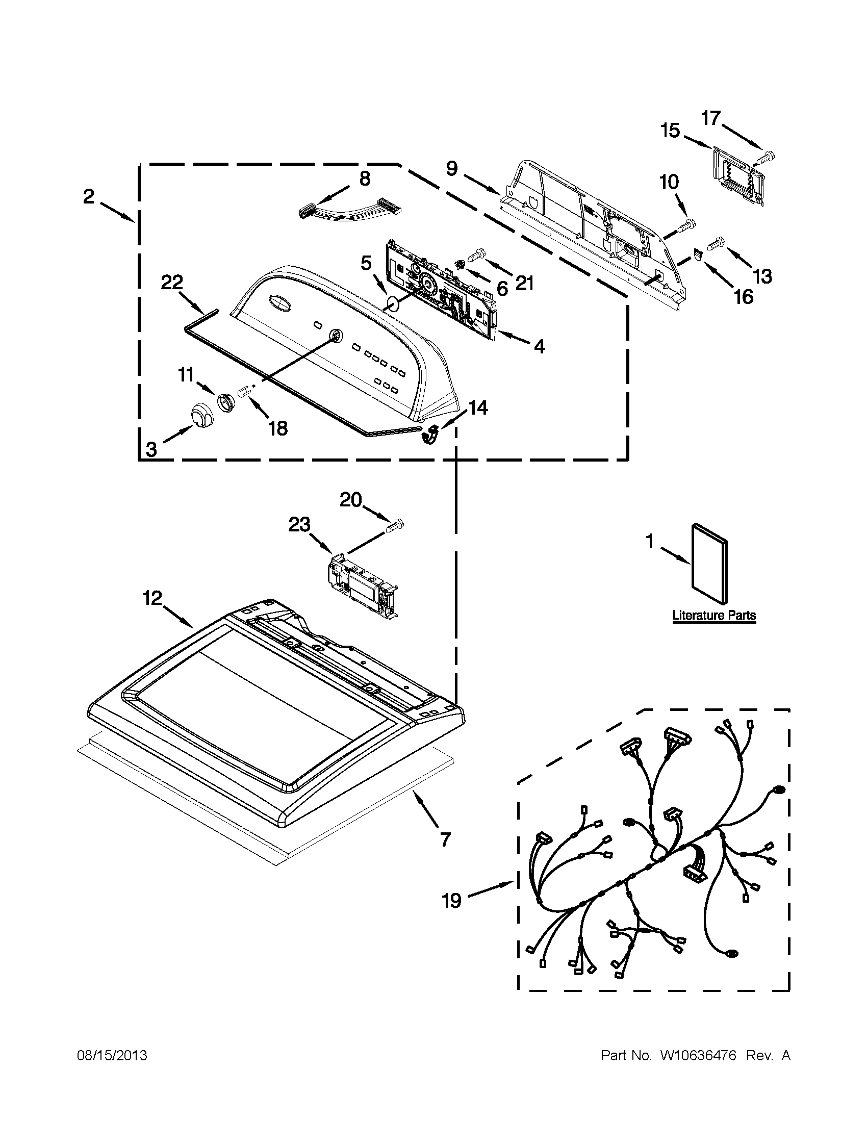 Top and console parts