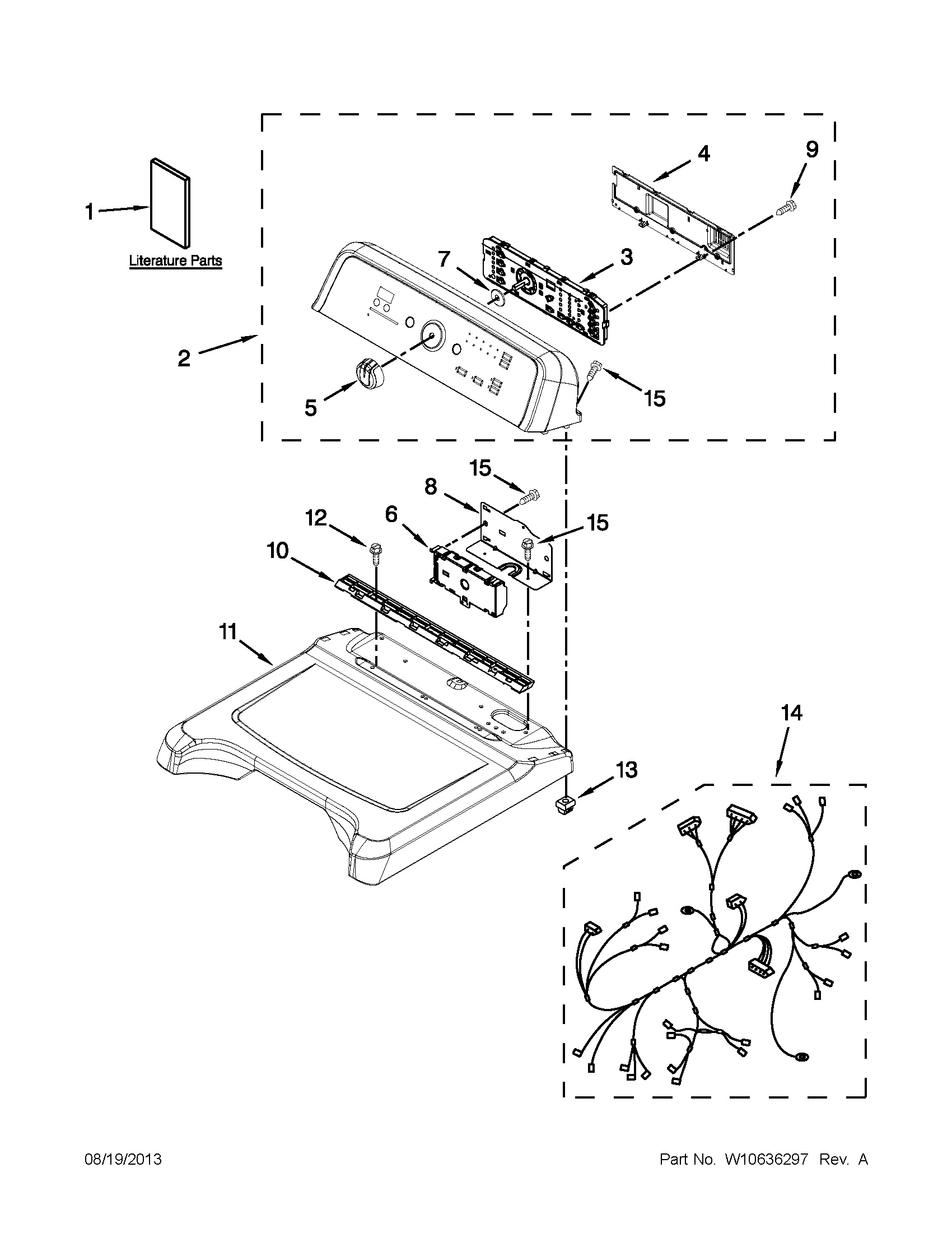 Top and console parts