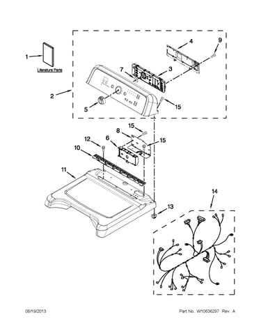 Top and console parts