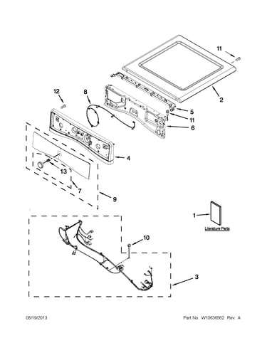 Top and console parts