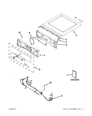 Top and console parts