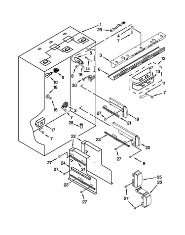 Refrigerator liner parts
