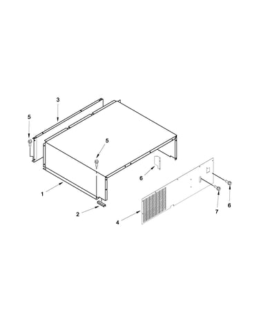 Top grille and unit cover parts
