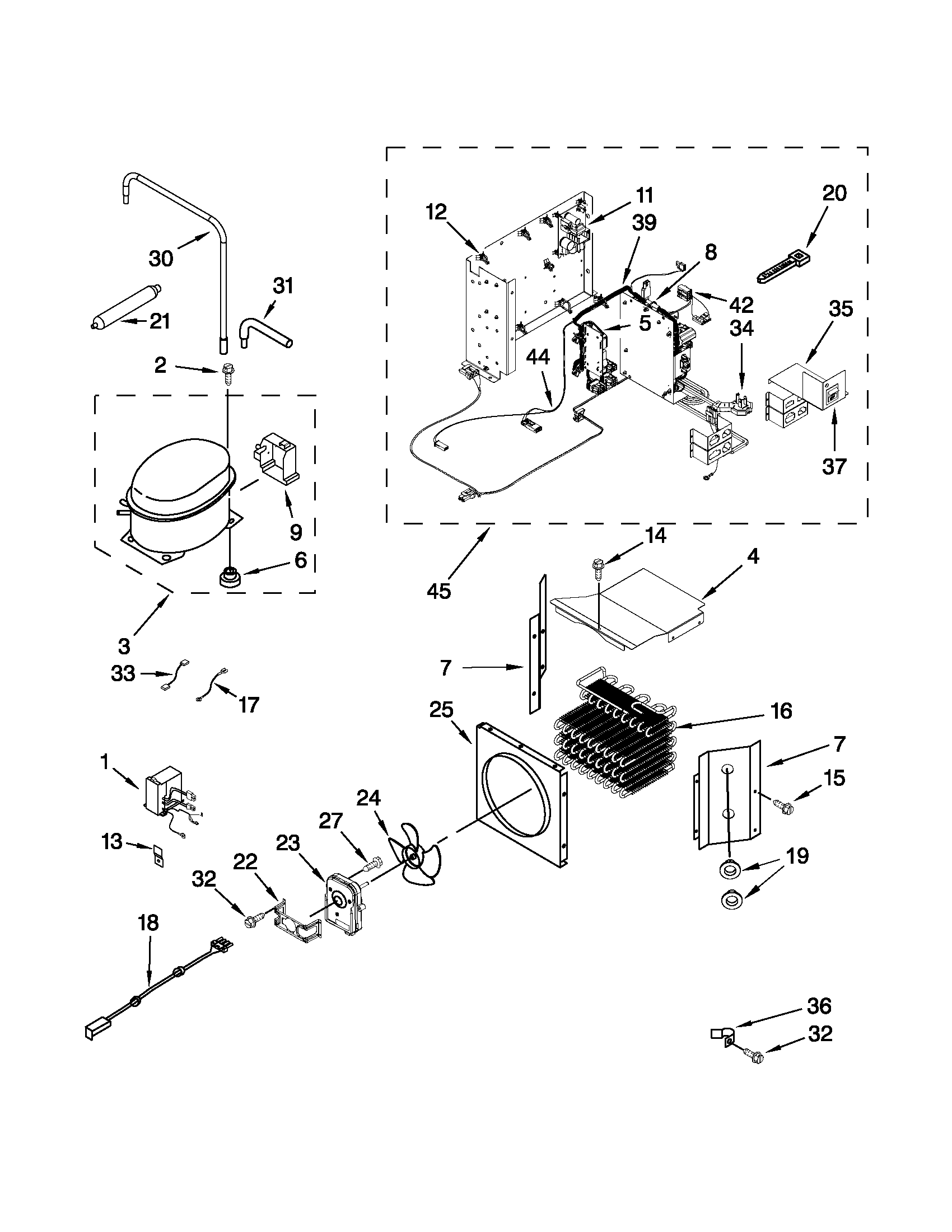 Upper unit parts