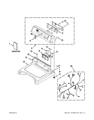 Top and console parts