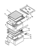 Refrigerator shelf parts