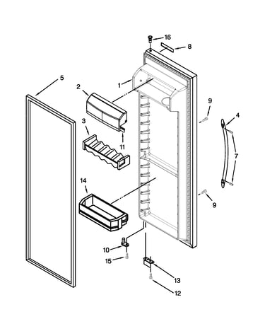 Refrigerator door parts
