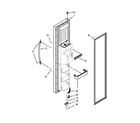 KitchenAid KSRT25FWBL00 freezer door parts diagram