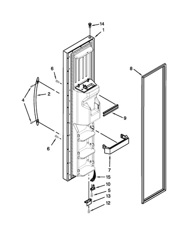 Freezer door parts