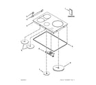 KitchenAid KICU509XSS00 cooktop parts diagram