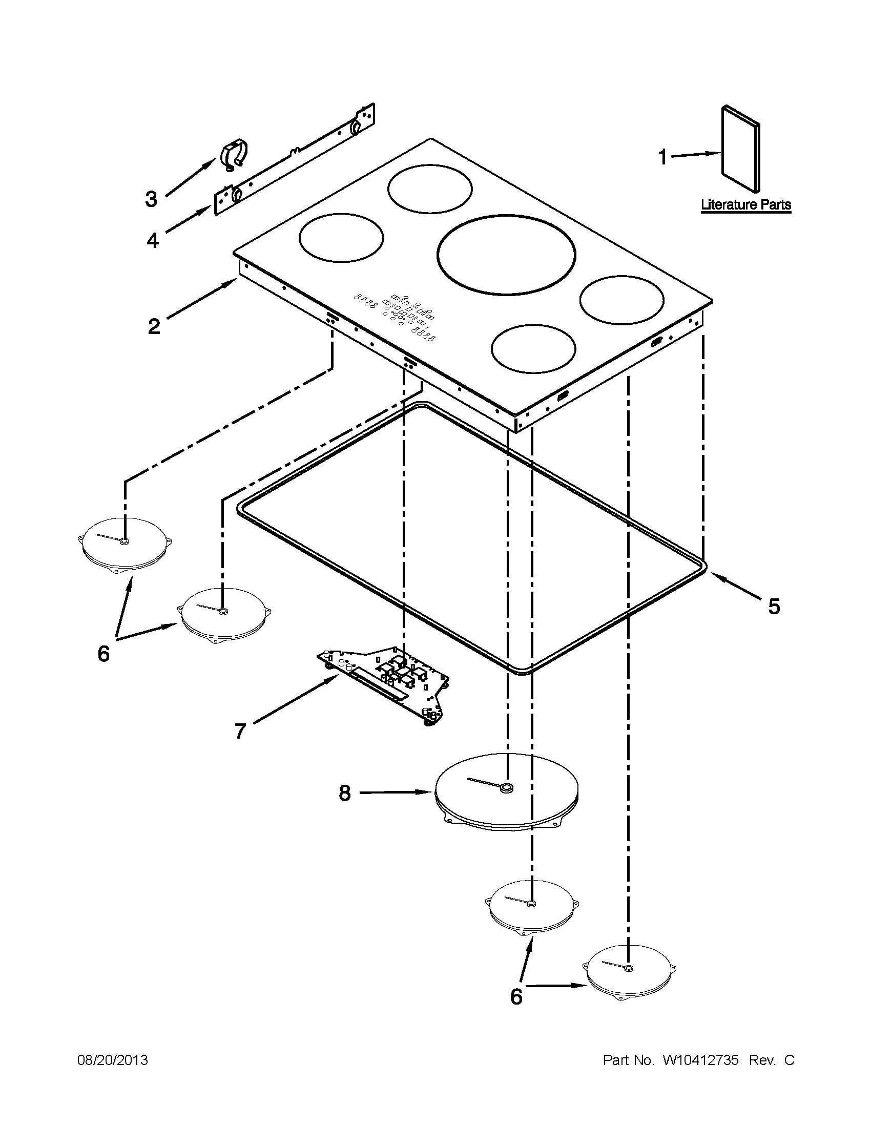 Cooktop parts