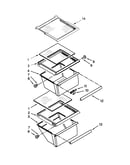 Refrigerator shelf parts