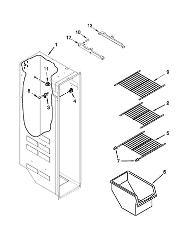 Freezer liner parts